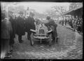 Paris-Nice [course de cyclecars, le 18 février] 1923, Mlle Duforêt à Valence [conduisant une J.G. Sport] : [photographie de presse] / [Agence Rol]