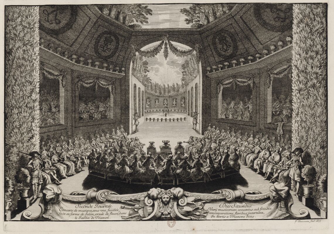 Seconde journée des Divertissemens de Versailles. Concerts de musique.