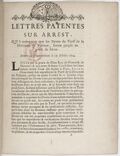 Lettres patentes sur arrest [du Conseil ci-inclus, du 19 septembre 1724], qui ordonnent que les droits du tarif de la douane de Valence seront perçus au poids de marc... [Enregistrées à la Cour des Aides le 18 décembre 1724.]