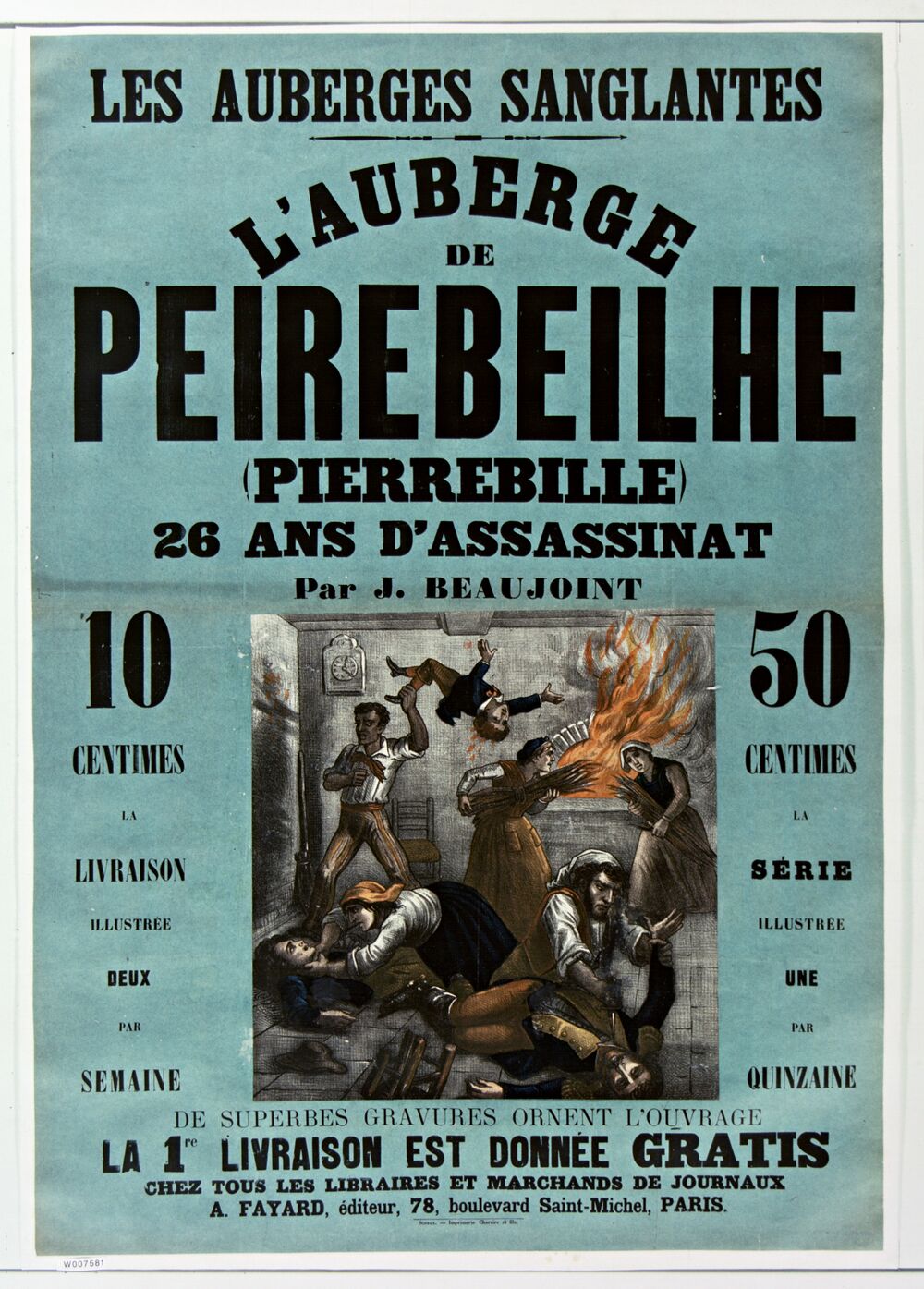 Les Auberges sanglantes L'Auberge de Peirebeilhe (Pierrebille) par J. Beaujoint : [affiche] / [non identifié]